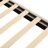LED Upholstered Bed 5ft King Size Bed Platform Bed frame Wood slat support Beige