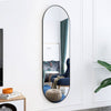 Wall Makeup Mirror 150cm Oval Shape Design Full Body Full Length Mirror Bathroom