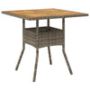 Gecheer Garden Table Dining Table Patio Bistro Tables with Acacia Wood T5Y8