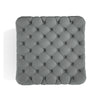 Square Coffee Table Upholstered Chesterfield Tuft Footstool Pouffe Ottoman Seat