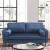 NEW Velvet 3 Seater Love Seat Living Room Recline Couch Sofa w/2 Bolster Pillows