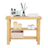 Wooden Shoe Rack Stand Footwear Storage Organizer Unit 2 3 Tier Shoe Shelf Unit