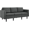 Modern 3-Seater Sofa Fabric Upholstered Couch Sofas for Bedroom Grey