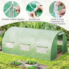 400 x 300 x 200 cm Outdoor Walk-in Tunnel Greenhouse-Green