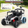 COSTWAY 12V Kids Ride On Car Electric UTV Truck with Remote Control-White