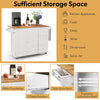 Mobile Kitchen Island Cart Rolling Kitchen Island Trolley Cupboard w/Drawers