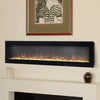 Electric Fireplace Media LED Wall Fire Wall Mounted / Standing Heater 40-100in