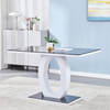 High Gloss Dining Table 120cm Smooth Modern Kitchen Dining Room