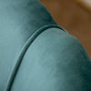 Upholstered Lotus Plush Velvet Scallop Shell Tub Chair Armchair Sofa Seat Blue