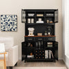 Kitchen Storage Cabinet Sideboard Freestanding Buffet Cupboard Adjustable Shelf