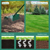 Garden Patio Rolling Lawn Aerator Roller Spike Soil Aeration Rotary Tine Roller