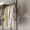 Heavy Duty Clothes Rail Rack Garment Dress Hanging Display Standing Bag Storage