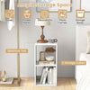 Modern Style Display Shelf 2-Cube Bookcase Set-White
