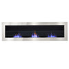 Bio Ethanol Fireplace Modern Wall Biofire 2/3 Burner Fire Place With Glass Panel