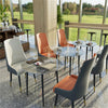 Dining Chairs 2/4Pcs Modern Leather High Back Sturdy Metal Legs Home Office Cafe
