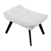 Boucle Lazy Chair with Footstool Relax Lounge Chair Accent Armchair Sofa Chair