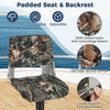 Outdoor Low Back Padded Boat Seat Folding Fishing Captain Boat Seat with Cushion