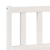 Long Bed Frame without White 160x210 Solid Wood Pine W9F0