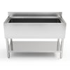 47" Stainless Steel Sink Commercial Restaurant Kitchen Prep Hand Basin w/ Shelf