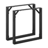 Set of 2 Black Industrial Metal Table Legs Heavy Duty Desk Bench Frame Base Legs