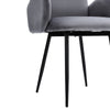 Dining Chairs 1/2pcs Velvet Upholstered High Back & Metal Legs Home/Office/Cafe