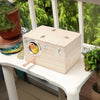 Large Bird Breeding Box Cage Nest For Parrot Nesting House Lovebirds Finch Wood