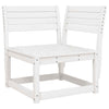5 Piece Garden Set White Solid Wood E1A0