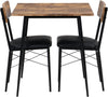 ModernLuxe Kitchen Furniture Dining Set Solid Metal Legs PU Leather Seating
