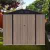6FT*8FT Garden Sheds Shed House Large Tool Storage Steel Outdoor Patio Oganizer