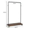 Industrial Style Wardrobe Open Clothes Pipe Rail Rack Storage Vintage Closet