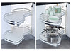 Pull out Blind Corner Basket Twin Shelves Holder Rack Soft Close Cabinet Kitchen
