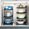 2-7 Tier Kitchen Saucepan Pan Lids Holder Storage Rack Cabinet Shelf Space Saver