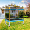 6 FT Kids Trampoline 3-in-1 Outdoor Indoor Trampoline w/ Swing & Horizontal Bar