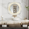 LED Bathroom Mirror Dimmable Defog Makeup Mirror with Backlit Clear Glass Frame