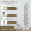 10-Tier Wooden Bookshelf Tree Shaped Display Storage Rack Utility Organizer Rack