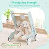 Toddlers Push Toy Montessori Walker Toy with Wheels-Green