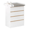 Baby Changing Unit with 4 Drawers Nursery Changing Table Chest of Drawers