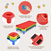 Kids Stackable Daycare Cot 130 x 58cm Toddler Space Saving Naptime Sleeping Cot