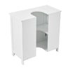 Modern Bathroom Sink Cabinet Under Basin Unit Cupboard Storage Furniture White