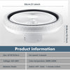 Ceiling Fan with Lighting RGB LED Light Adjustable Wind Speed Remote Control Nse