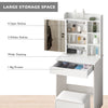 Modern Small White Dressing Table with Drawers15mm Chipboard Space-Saving Vanity
