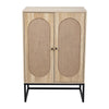 Rustic Oak Finish 2 Door Sideboard Multi Storage Cabinet Dinning Room, Hallway