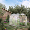 Outdoor Garden Greenhouse PVC Cover Steel Frame Plant Veg Grow Tunnel 2 x 2.5m