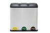 Recycling Bin, 3 x 20 L Triple Kitchen Bin