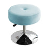 Grey/Blue Padded Stool Adjustable Swivel Seat Salon Dressing Table Vanity Chair