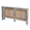 Small Medium Large Radiator Cover Vertical Slatted Grill Wooden Heating Cabinet