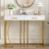 Console Table Side Table Narrow Hallway Furniture Cabinet with 2 Drawers Storage
