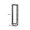 Neo Firewood Log Rack Large Black Metal Shelf Stand Tall Steel Storage Holder