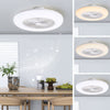LED Ceiling Fan Light Adjustable Wind Speed Dimmable w/ Remote Control 5 Blades