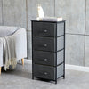 Fabric Cabinets Storage Unit Metal Frame Chest of Drawer Organiser Bedside Table